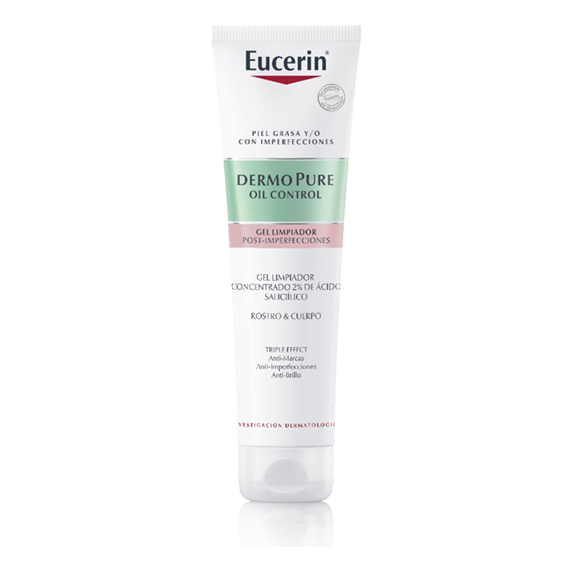 Eucerin dermopure oil control gel limpiador x 150ml