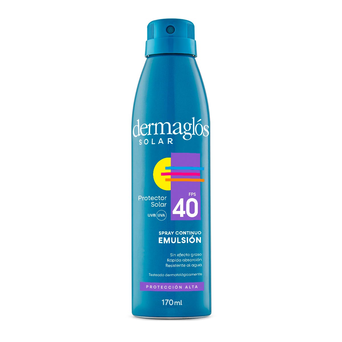 Dermaglos protector solar FPS40 spray continuo x 170ml