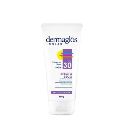 Dermaglos protector solar FPS30 efecto seco crema x 180gr