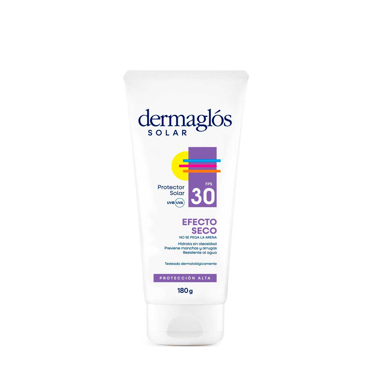 Dermaglos protector solar FPS30 efecto seco crema x 180gr