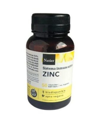 Natier zinc concentrado x 50cap
