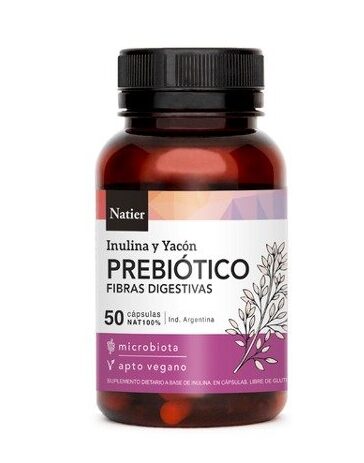 Natier prebiótico inulina y yacon x 50cap