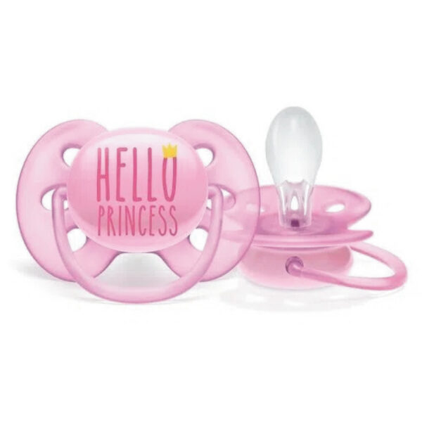 Avent chupete ultra soft 6-18 hello princess nena x 1