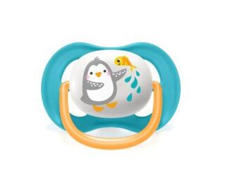 Avent chupete ultra air 6-18 meses pinguino nene x 1