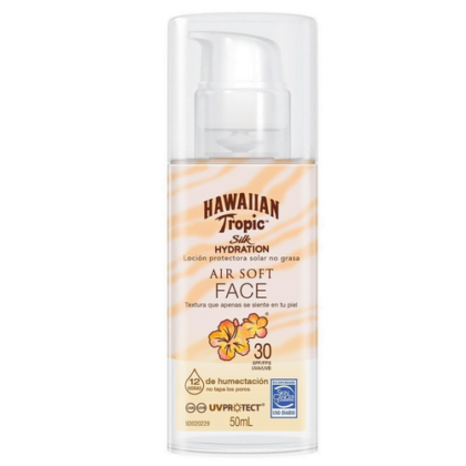 Hawaiian tropic protector solar silk hydration air soft facial FPS30 loc x 50ml