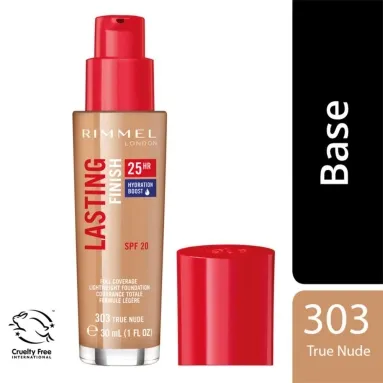 Rimmel lasting finish base de maquillaje 303 true nude x 30ml