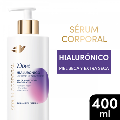 Dove serum corporal reafirmante hialuronico x 400ml