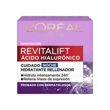 Loreal revitalift ácido hialurónico crema de noche x 50ml