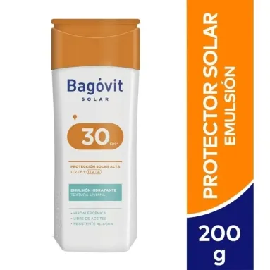 Bagovit solar family care FPS30 emulsión x 200ml
