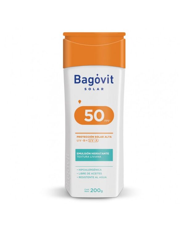 Bagovit protector solar family care FPS50 emulsión x 200ml