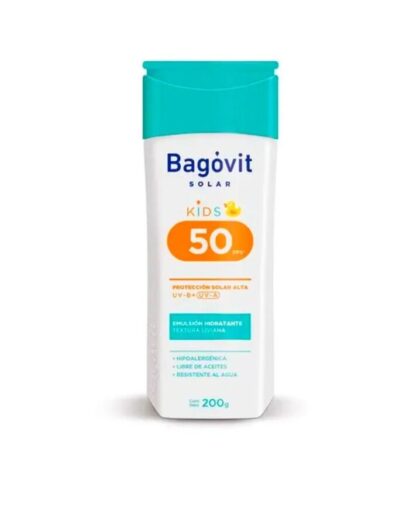 Bagovit protector solar family care kids FPS50 emulsión x 200ml