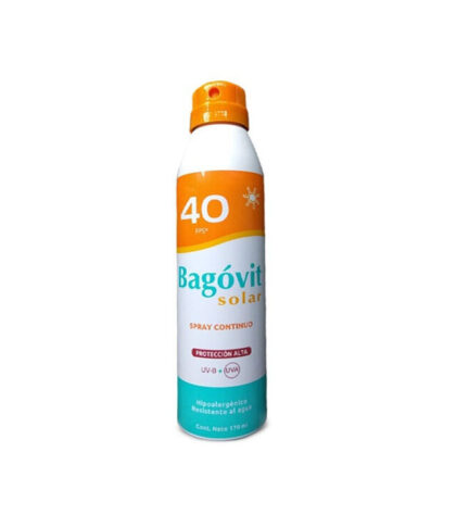 Bagovit protector solar FPS40 emulsión spray continuo x 170ml