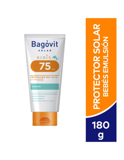 Bagovit protector solar bebés FPS75 emulsión x 180gr
