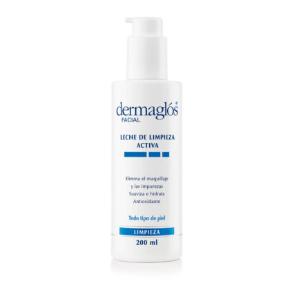 Dermaglos facial leche de limpieza activa x 200ml