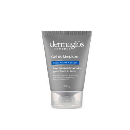 Dermaglos facial hombre gel limpieza x 100gr