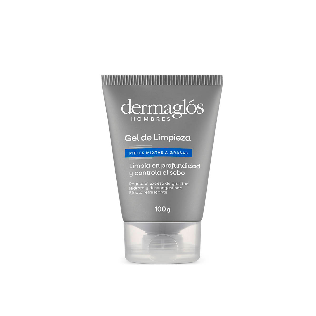 Dermaglos facial hombre gel limpieza x 100gr
