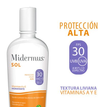 Midermus protector solar FPS30 emulsion x 150ml
