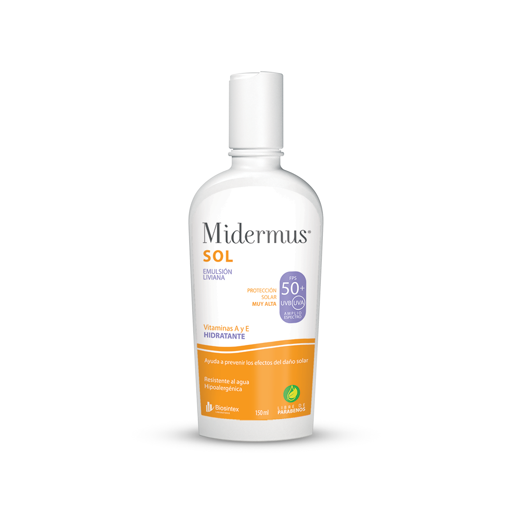 Midermus protector solar FPS50 emulsion x 150ml