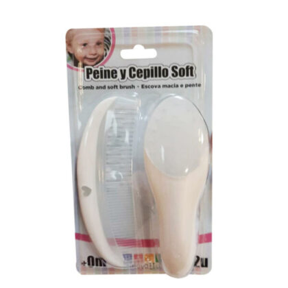 Baby innovation peine y cepillo soft color blanco