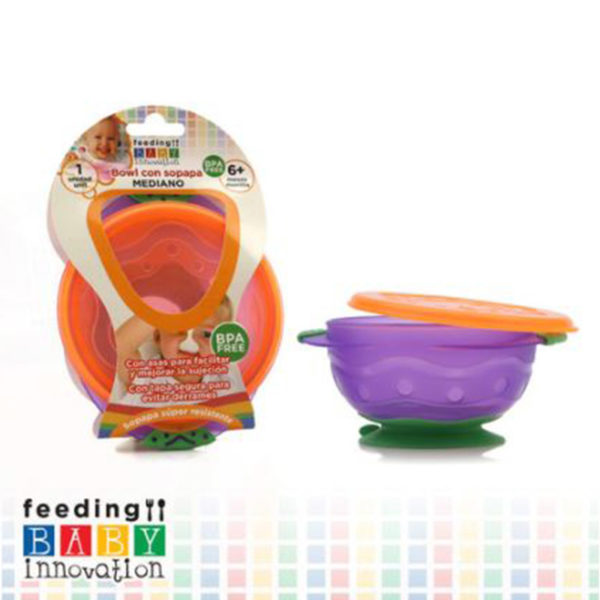 Baby innovation bowl con sopapa mediano +6 meses