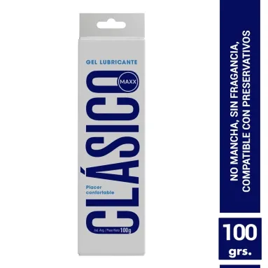 Maxx gel lubricante clasico x 100gr