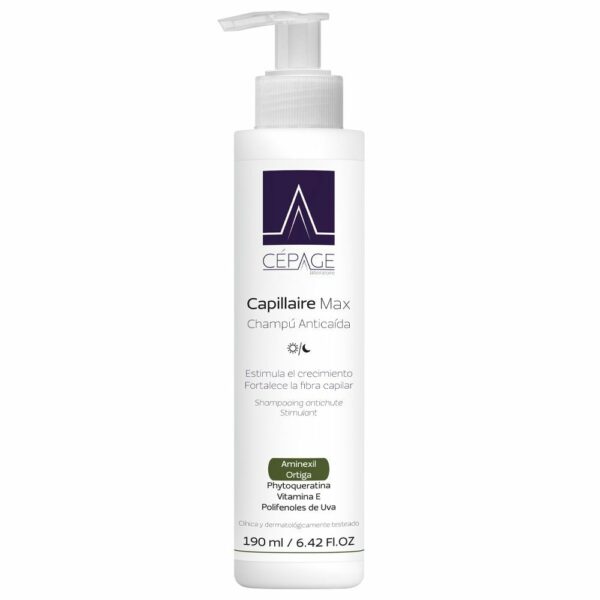 Cepage capillaire max shampoo anticaída x 190ml