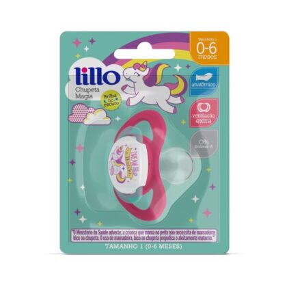 Lillo chupete magia anatomico 0-6 meses rosa x 1