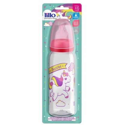 Lillo mamadera magia 240ml 6+meses rosa x 1