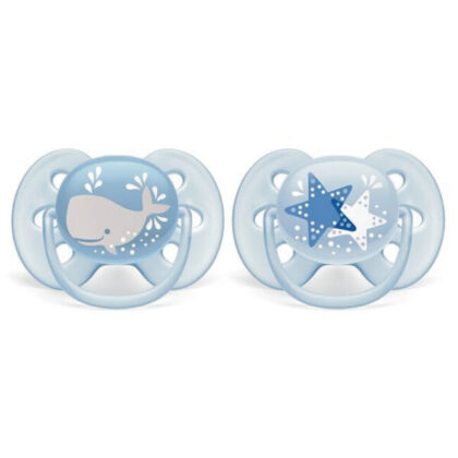 Avent chupete ultra soft 6-18 nene x 2