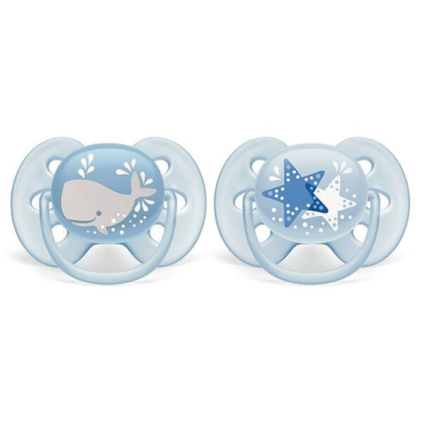 Avent chupete ultra soft 6-18 nene x 2