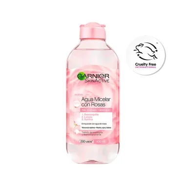 Garnier skin active agua micelar de rosas x 400ml