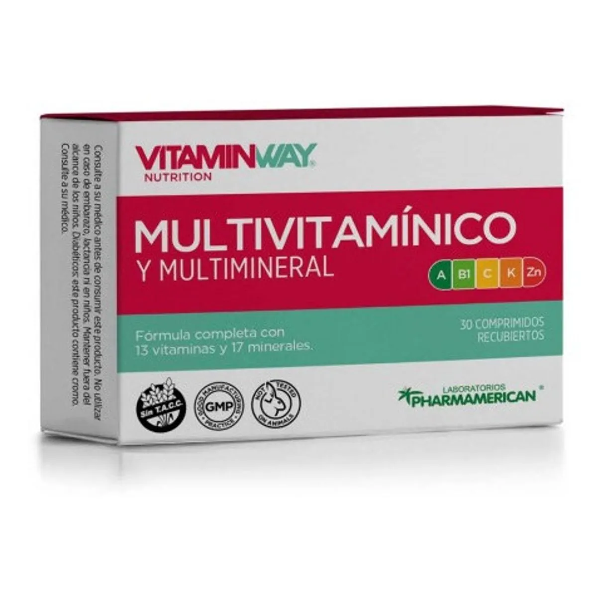 Vitamin way multivitaminico y multimineral cpr x 30
