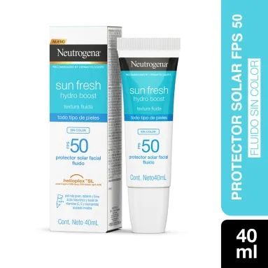 Neutrógena sun fresh FPS50+ sin color x 40ml