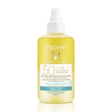 Vichy agua de protección solar fps50 hidratante spray x 200ml