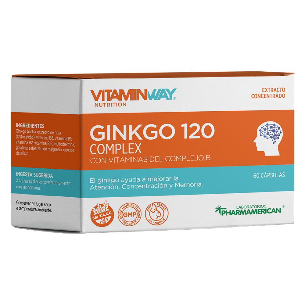 Vitamin way ginkgo 120 complex cap x 60
