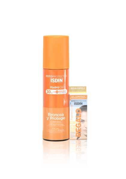 Isdin kit fotoprotector hydro oil FPS30 x 200ml + fusionwater x 10ml de regalo