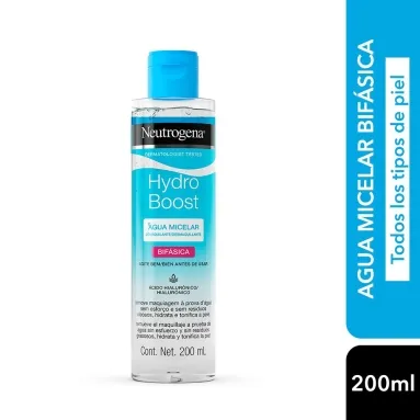 Neutrógena hydroboost agua micelar bifásica x 200ml