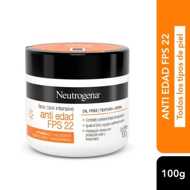Neutrógena face care intesive anti edad FPS22 x 100gr