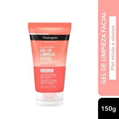 Neutrógena gel de limpieza facial piel mixta a grasa x 150gr