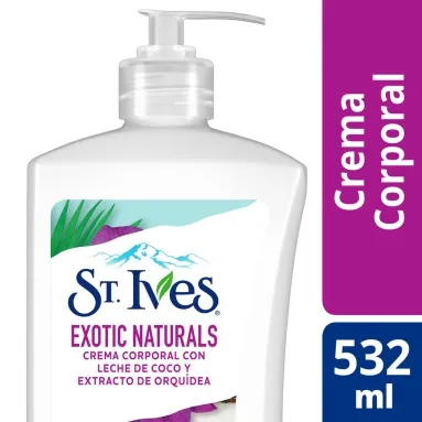 St. Ives exotic naturals crema corporal con leche de coco y extracto de orquídea x 532ml