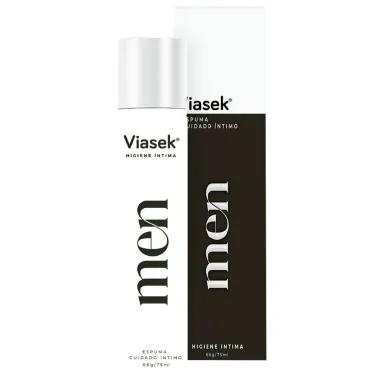 Viasek men espuma de cuidado intimo x 75ml