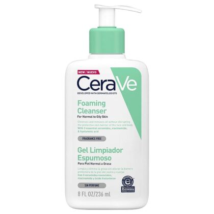 Cerave Gel Limpiador Espumoso Piel Normal A Grasa X 236ml