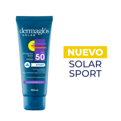 Dermaglós Sport Protector Solar Fps50 Emulsión Resistente Al Agua X 100ml
