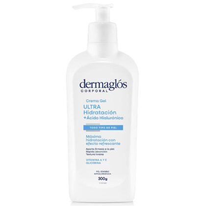 Dermaglós corporal crema gel ultra hidratación + ácido hialurónico x 300gr