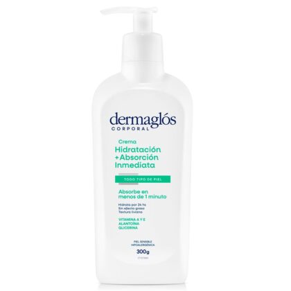 Dermaglós corporal emulsión hidratación + absorción inmediata x 300ml