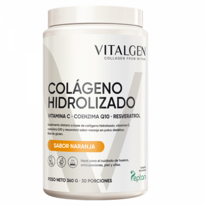 Vitalgen colágeno hidrolizado sabor naranja x360 g