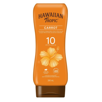 Hawaiian tropic carrot loción bronceadora FPS10 x 240ml