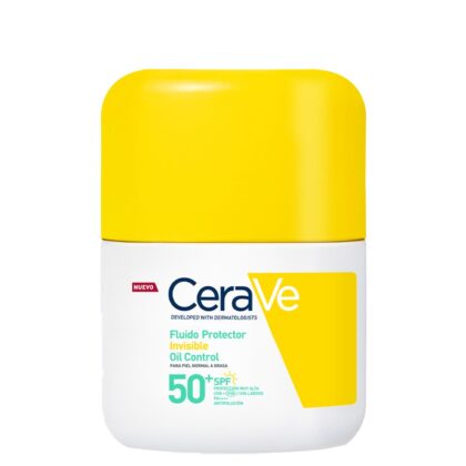 Cerave Protector Solar Fluido Invisible Oil Control Fps50 Facial Piel Grasa Sensible X 50ml