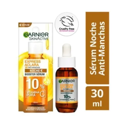 Garnier skin active serum anti manchas noche con vitamina C 10% x 30ml