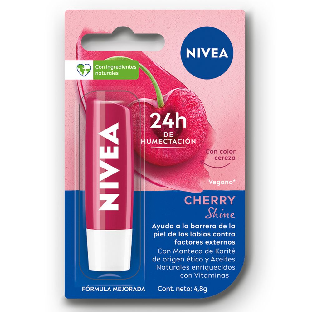 Nivea protector labial cherry x 4,8gr